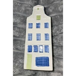 Delft Blue House Delftware Handmade Designed by Elesva Holland 4.5" Tall #1